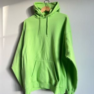 Neon green Gildan Hoodie